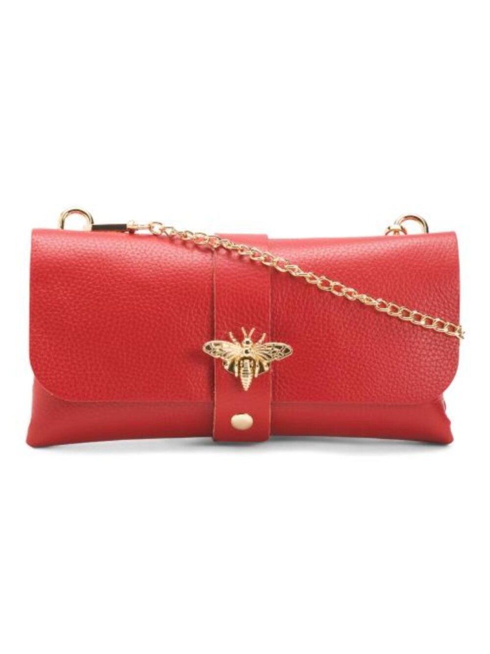 PERSAMAN NEW YORK Made In Italy Leather Bee Crossbody